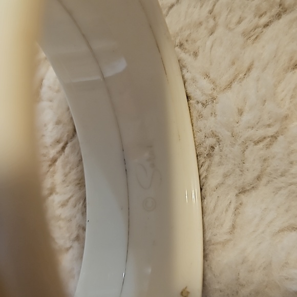 #0045 Vintage Sarah Coventry Coffee and Cream Bracelet Bangle White Brown Flower - Picture 7 of 7